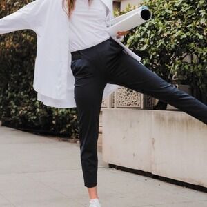 Aday Turn It Up Pants in Midnight (Navy) Large Pull On w/ Pockets Casual Travel